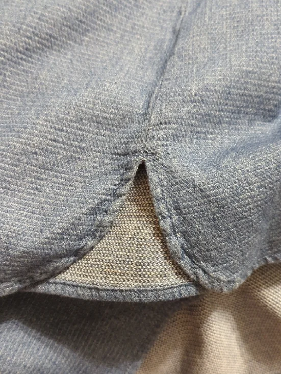 croft & barrow Blue Denim-Style Long Sleeve Tunic - Picture 7 of 9